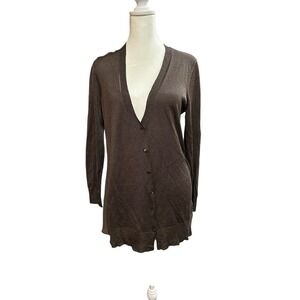 Nic+Zoe‎ Small Cardigan Sweater Beige Tan